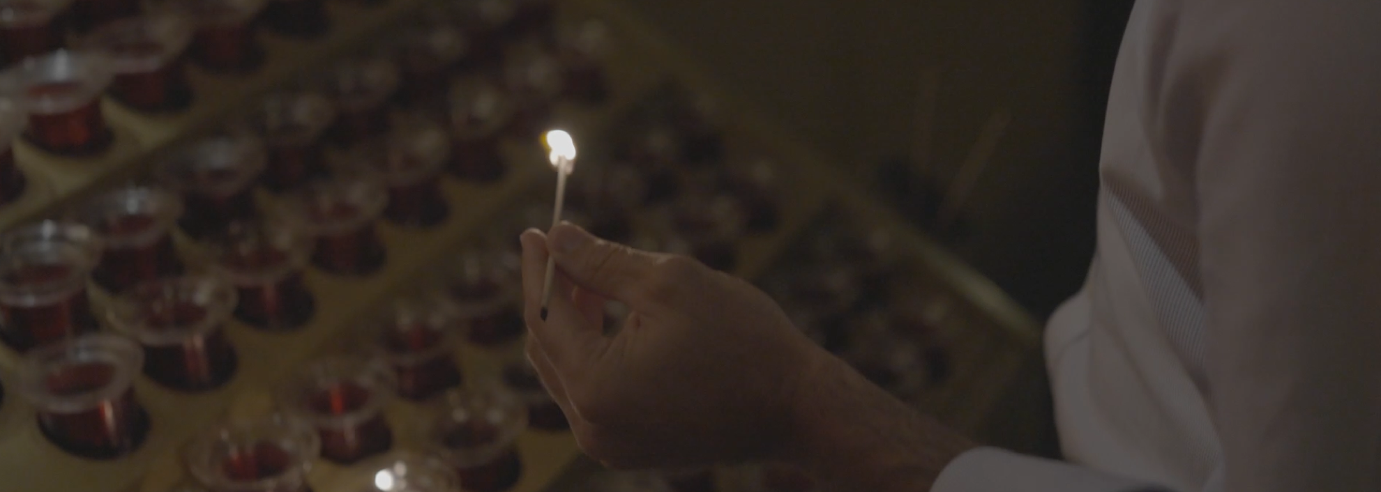 Lighting a Memorial Candle